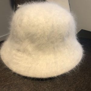 Angora White Bucket Hat